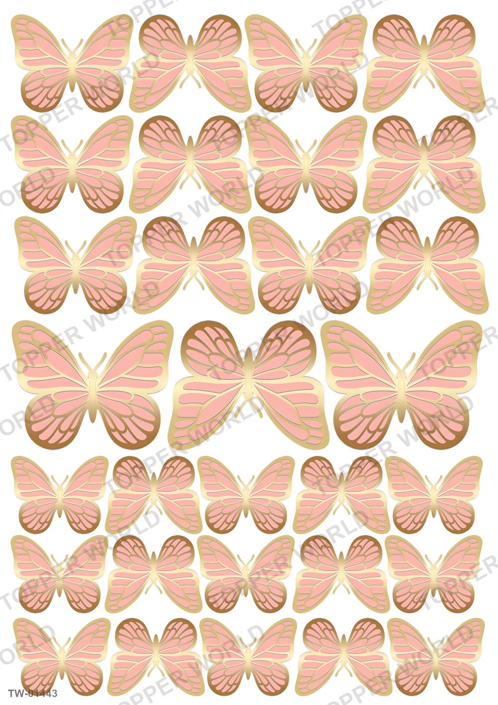 Butterfly Topper Sheet 66 – A4 topper sheet