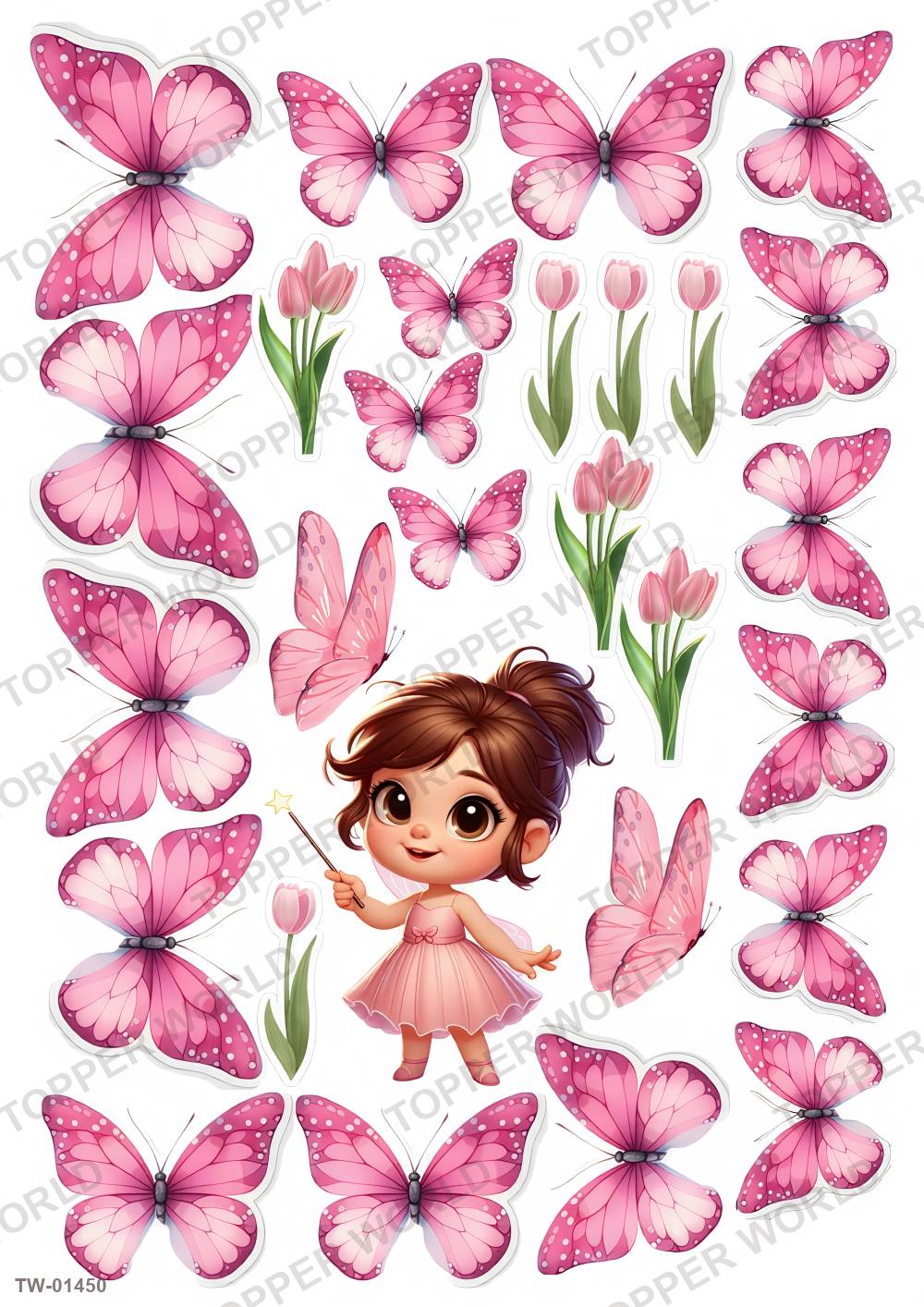 Little Girl Topper Sheet 65 – A4 topper sheet