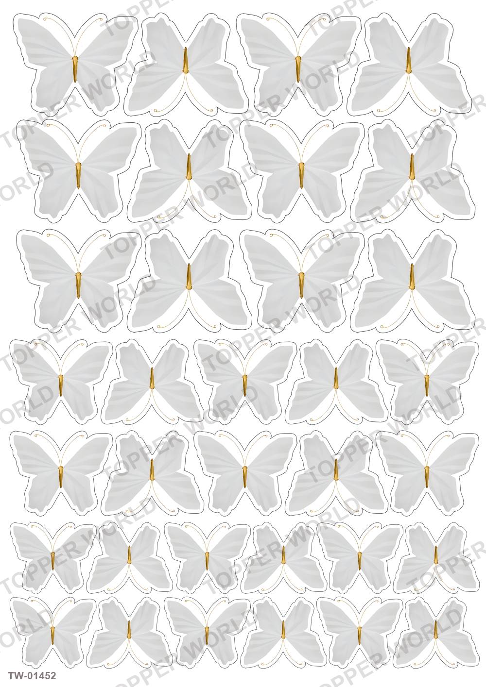 Butterfly Topper Sheet 67 – A4 topper sheet