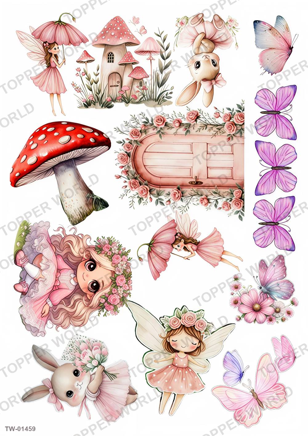 Little Girl Topper Sheet 66 – A4 topper sheet