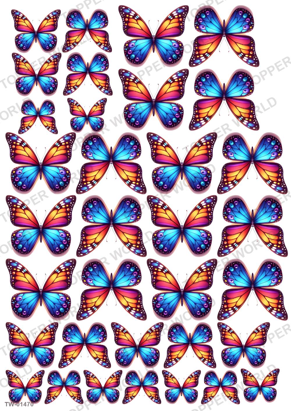 Butterfly Topper Sheet 69 – A4 topper sheet