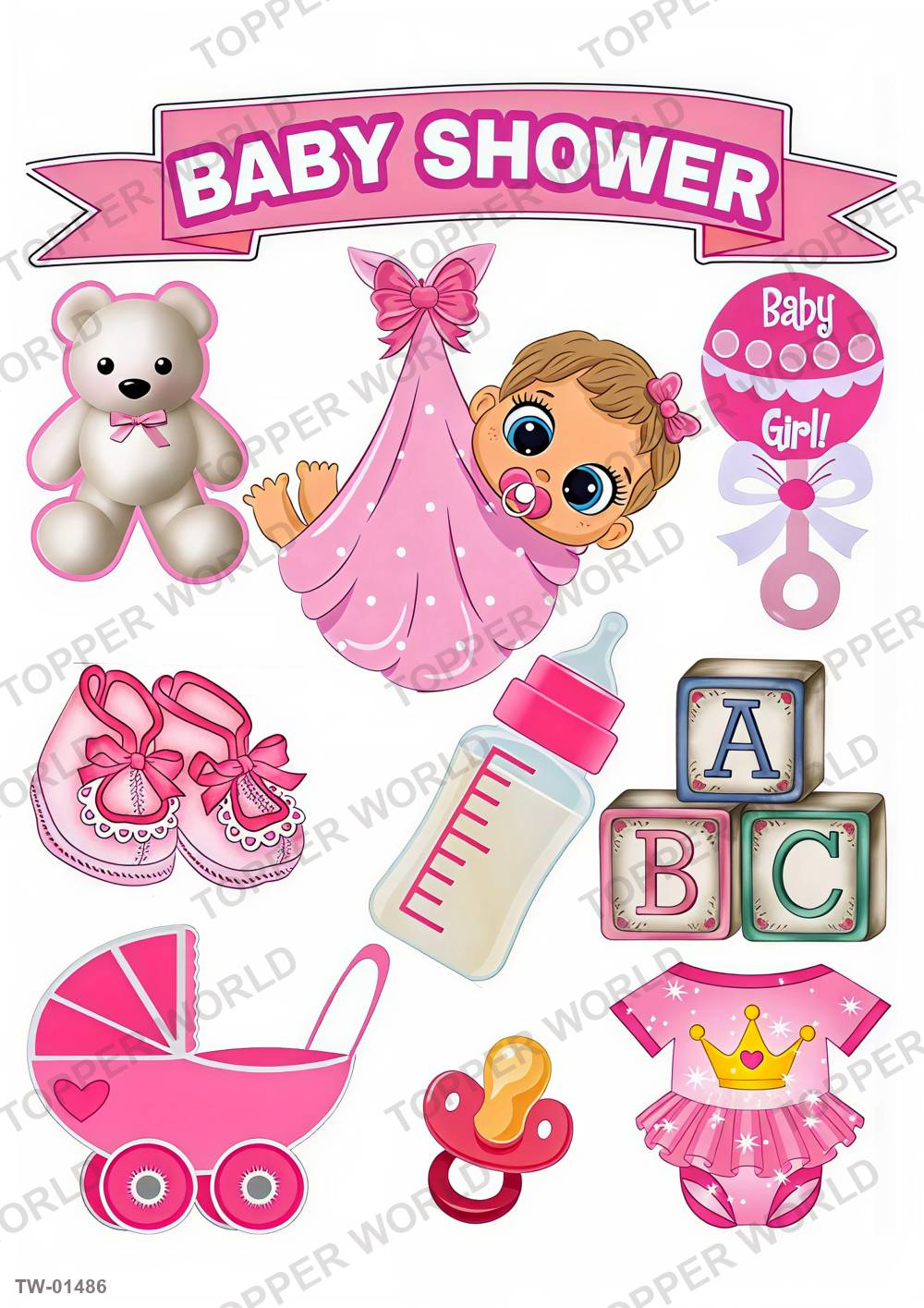 Little Girl Topper Sheet 69 – A4 topper sheet