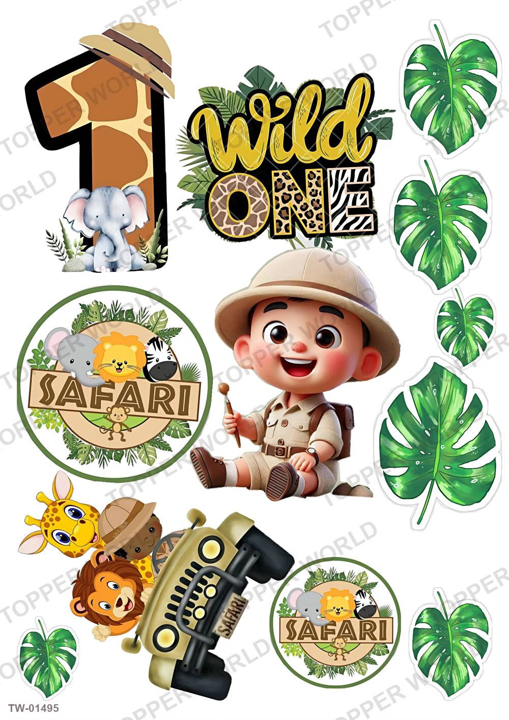 Animals Topper Sheet 72 – A4 topper sheet