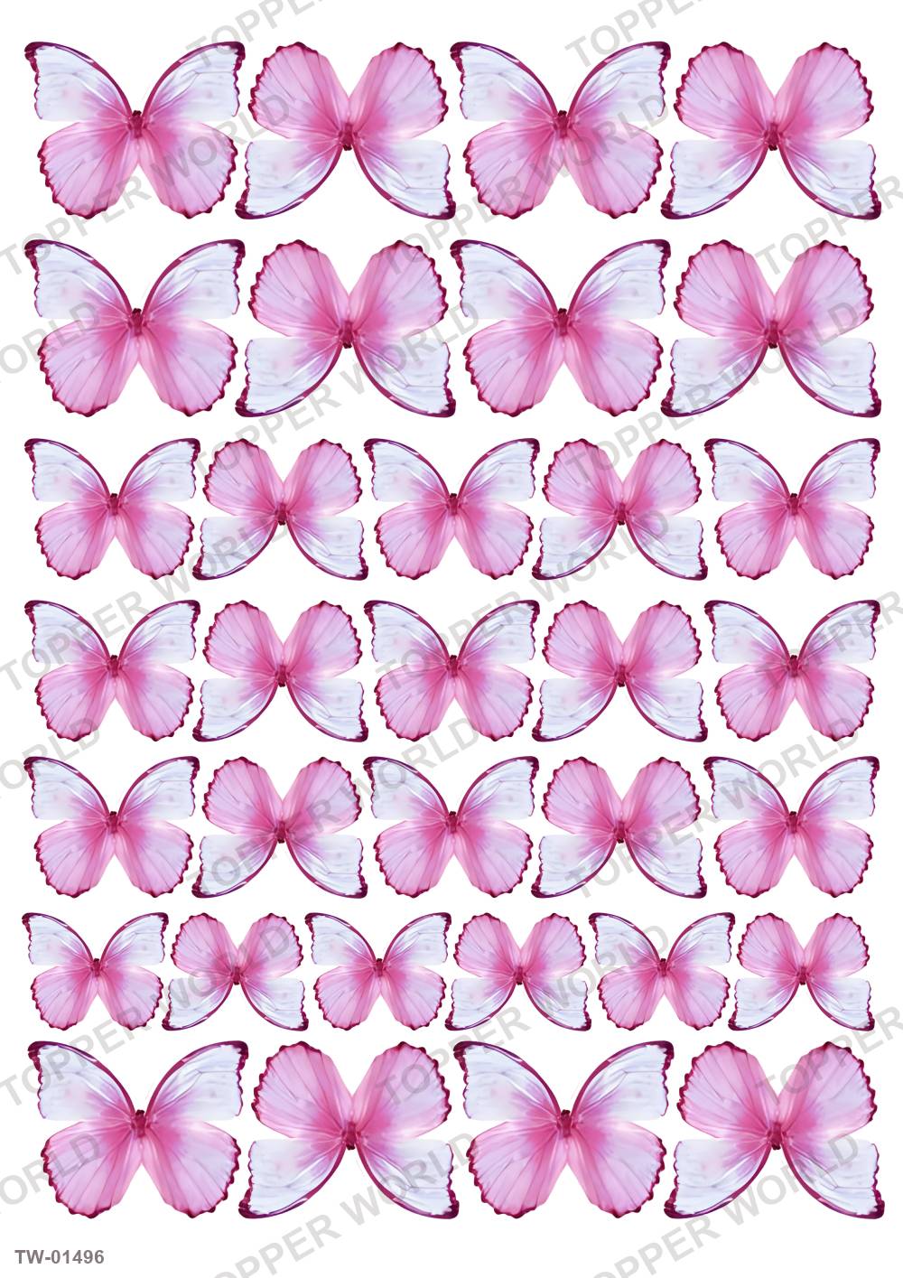 Butterfly Topper Sheet 72 – A4 topper sheet