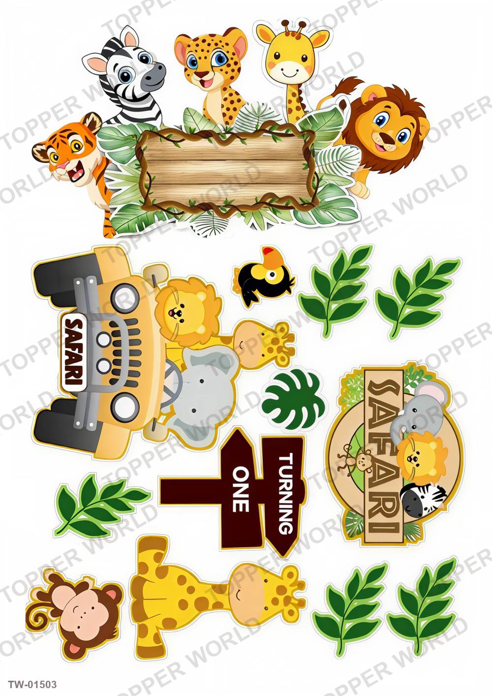 Animals Topper Sheet 73 – A4 topper sheet
