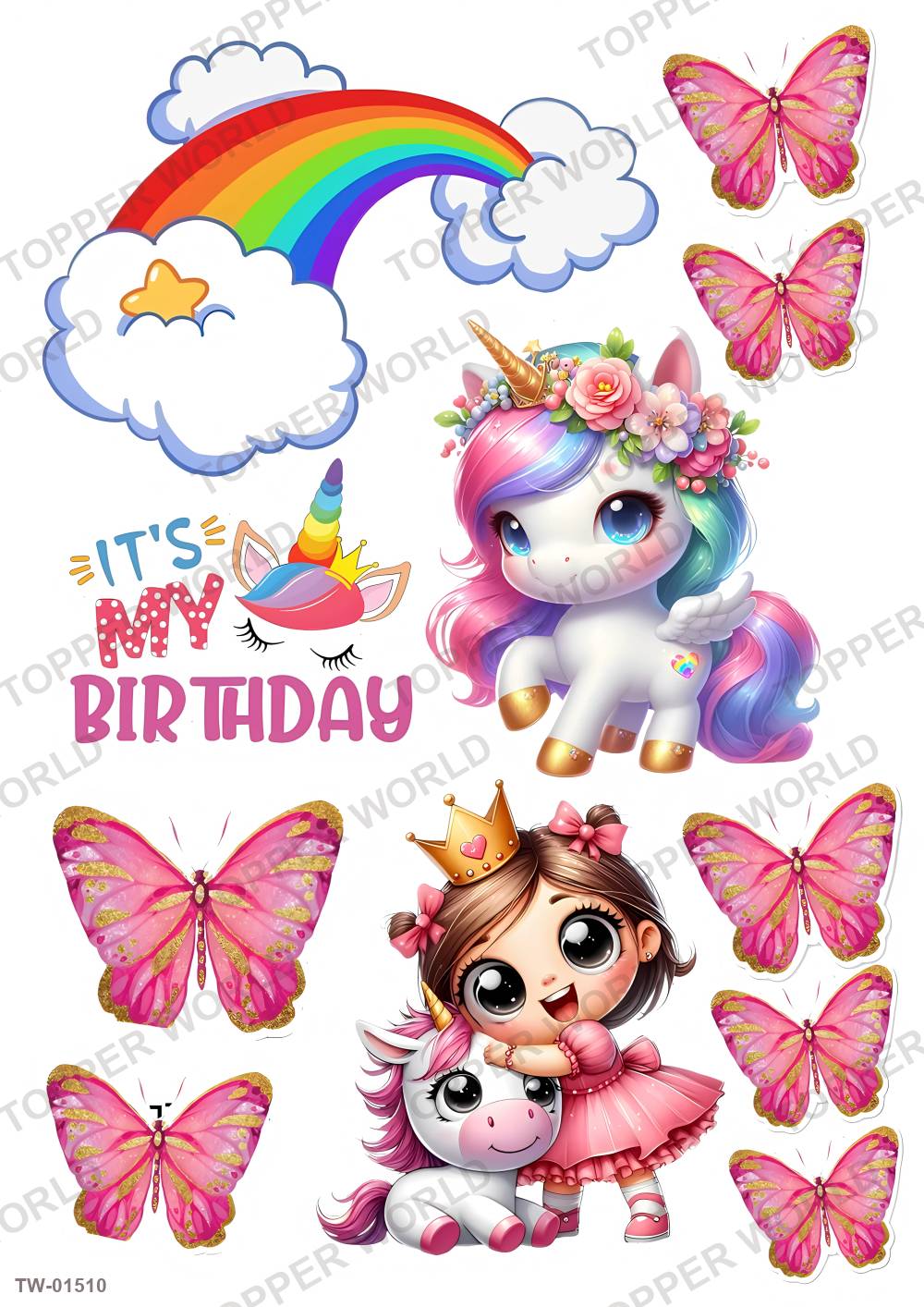 Little Girl Topper Sheet 72 – A4 topper sheet