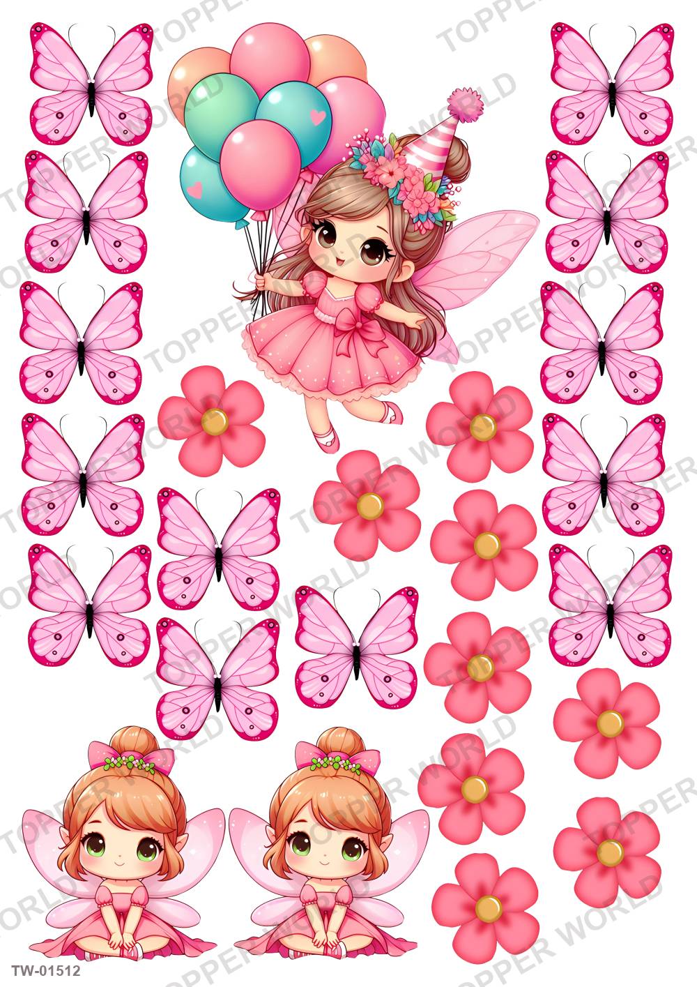 Butterfly Topper Sheet 74 – A4 topper sheet