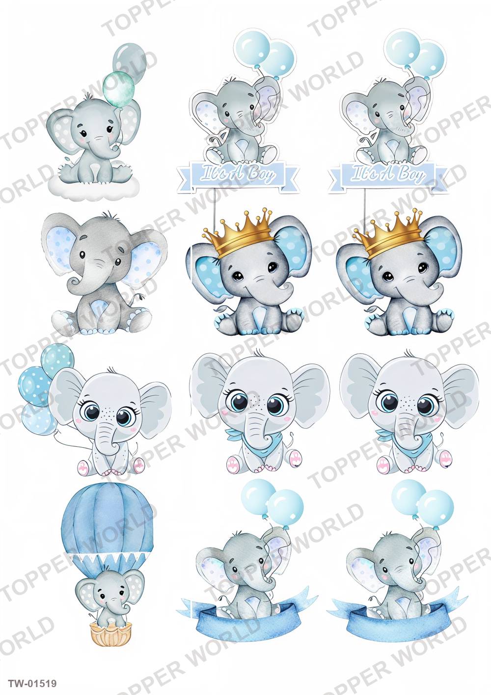 Animals Topper Sheet 75 – A4 topper sheet