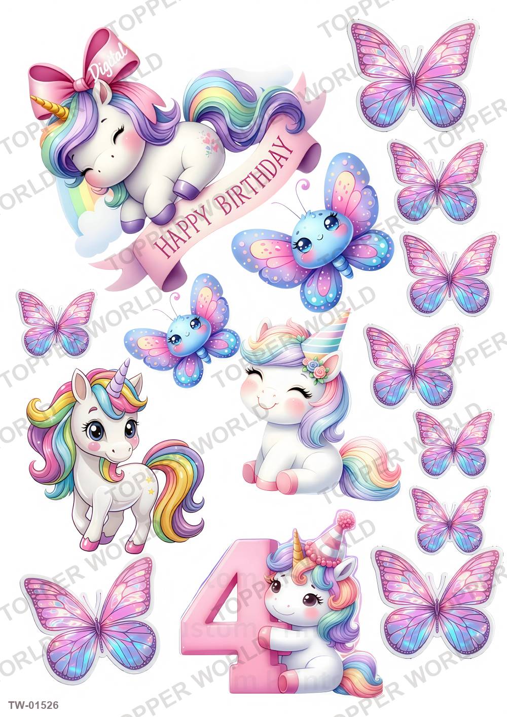 Little Girl Topper Sheet 74 – A4 topper sheet