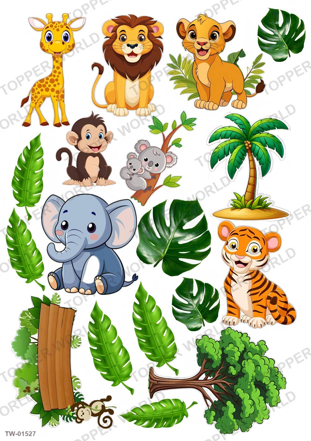 Animals Topper Sheet 76 – A4 topper sheet