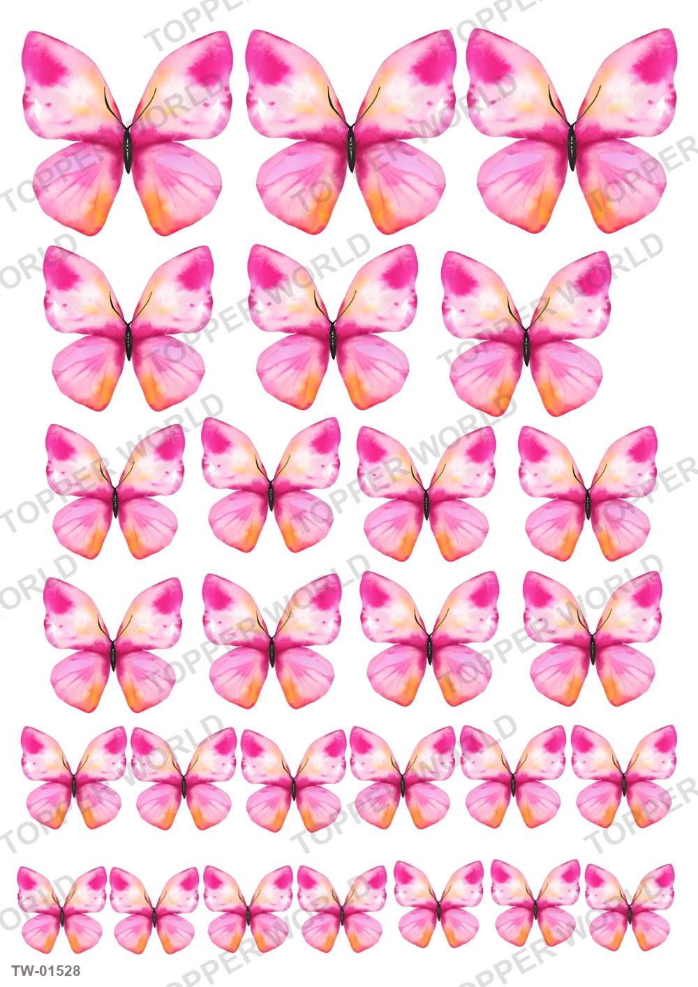 Butterfly Topper Sheet 76 – A4 topper sheet