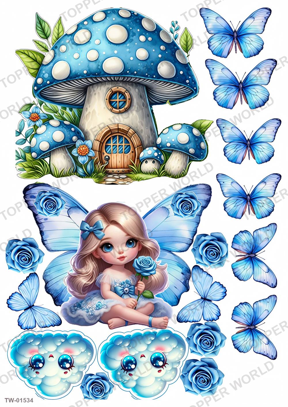 Little Girl Topper Sheet 75 – A4 topper sheet