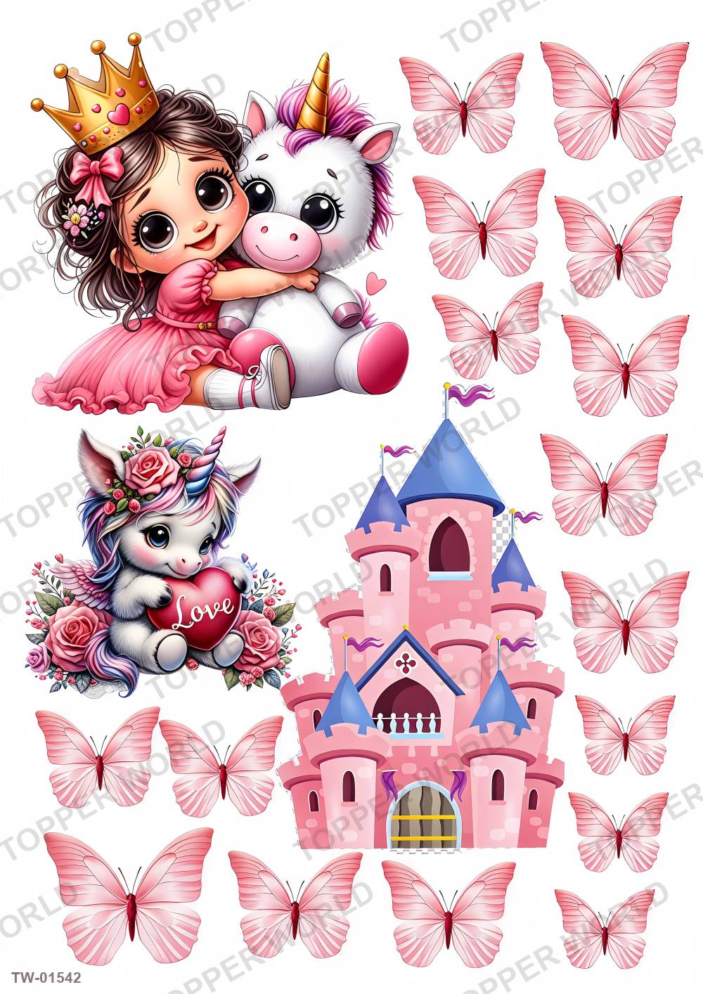 Little Girl Topper Sheet 76 – A4 topper sheet