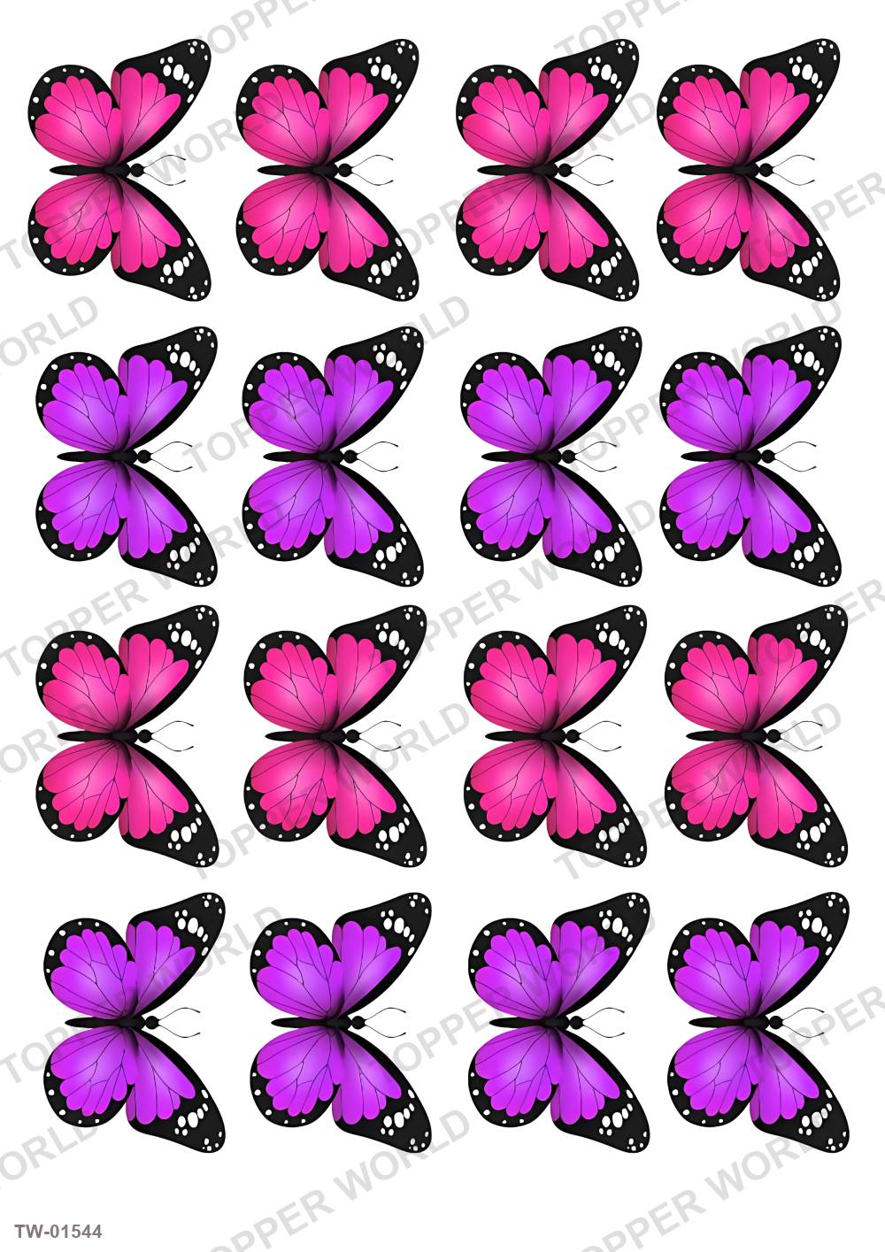 Butterfly Topper Sheet 78 – A4 topper sheet