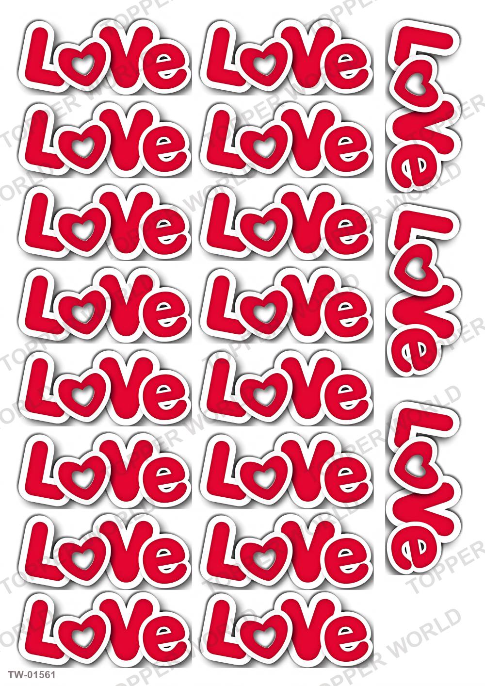 Love Topper Sheet 80 – A4 topper sheet
