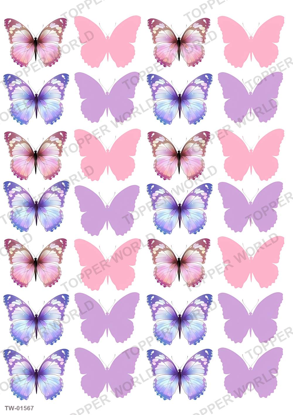 Butterfly Topper Sheet 81 – A4 topper sheet