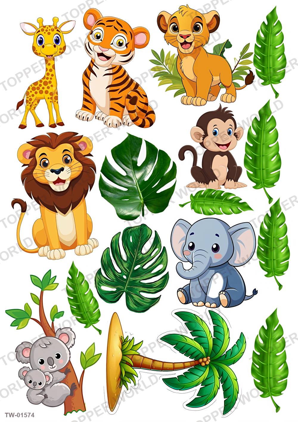 Animals Topper Sheet 81 – A4 topper sheet