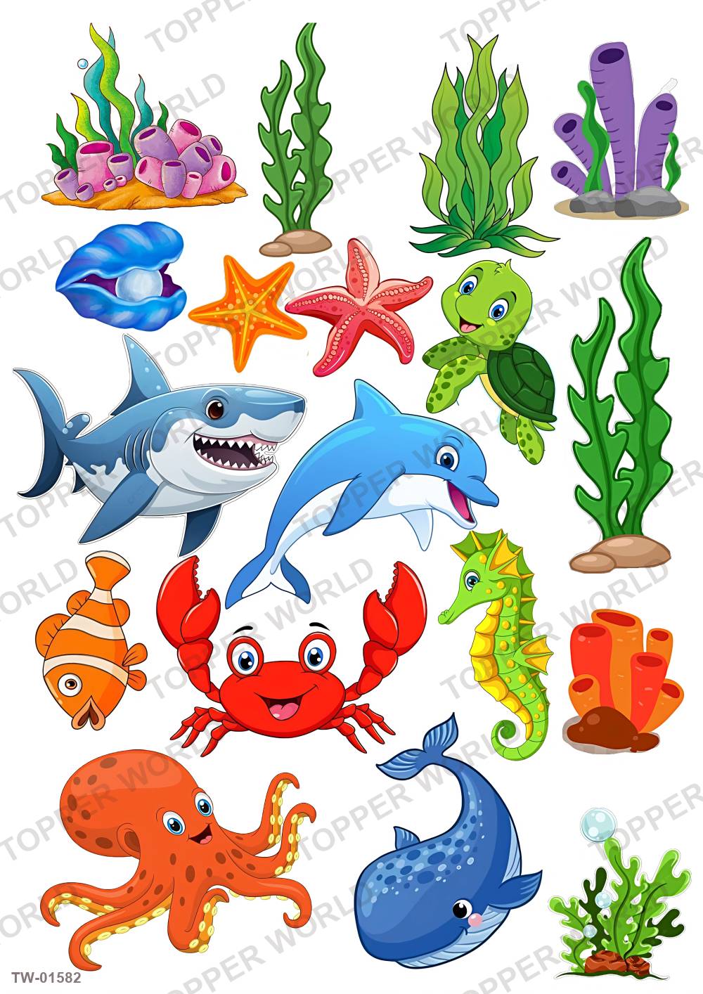 Animals Topper Sheet 82 – A4 topper sheet
