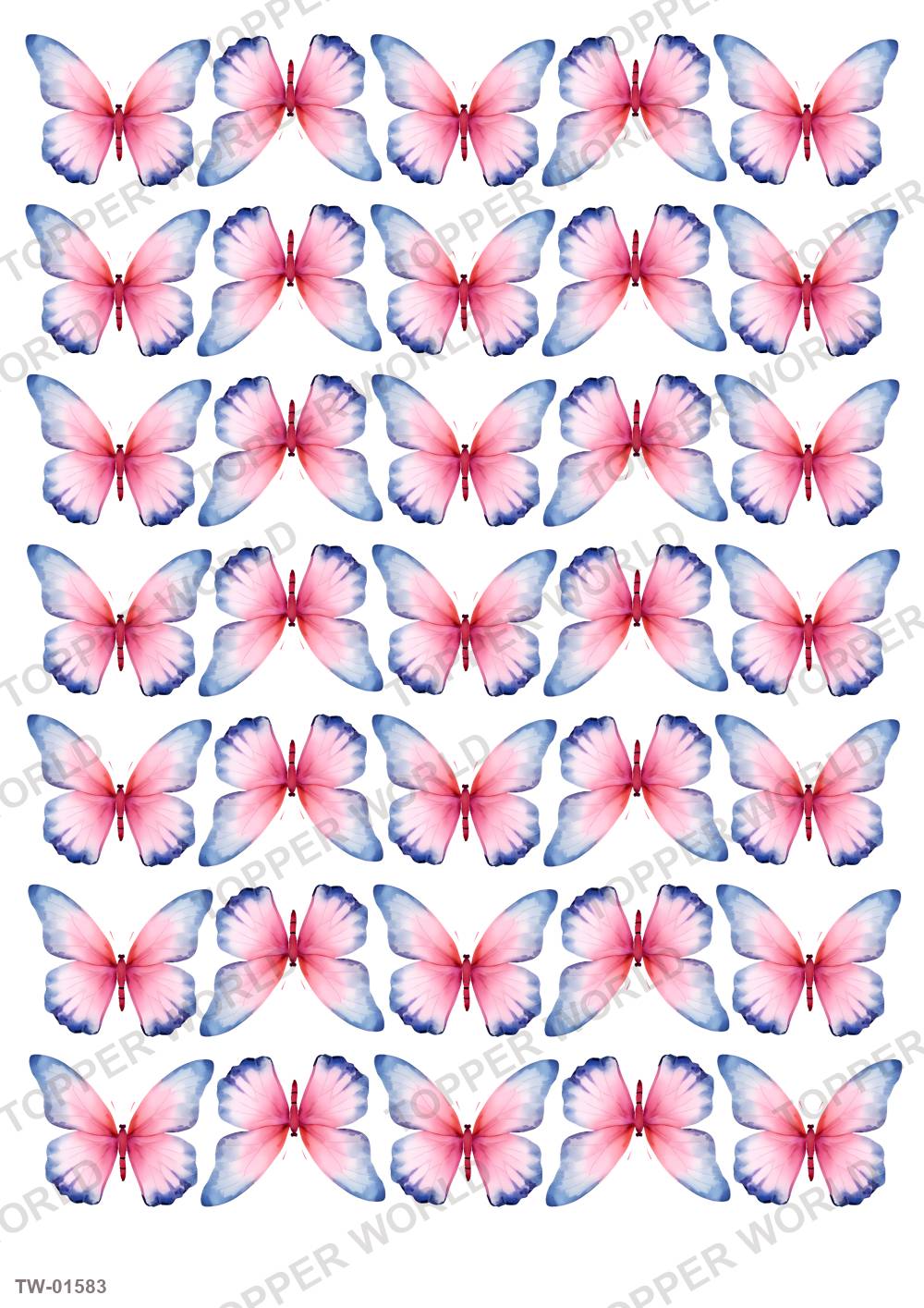Butterfly Topper Sheet 83 – A4 topper sheet
