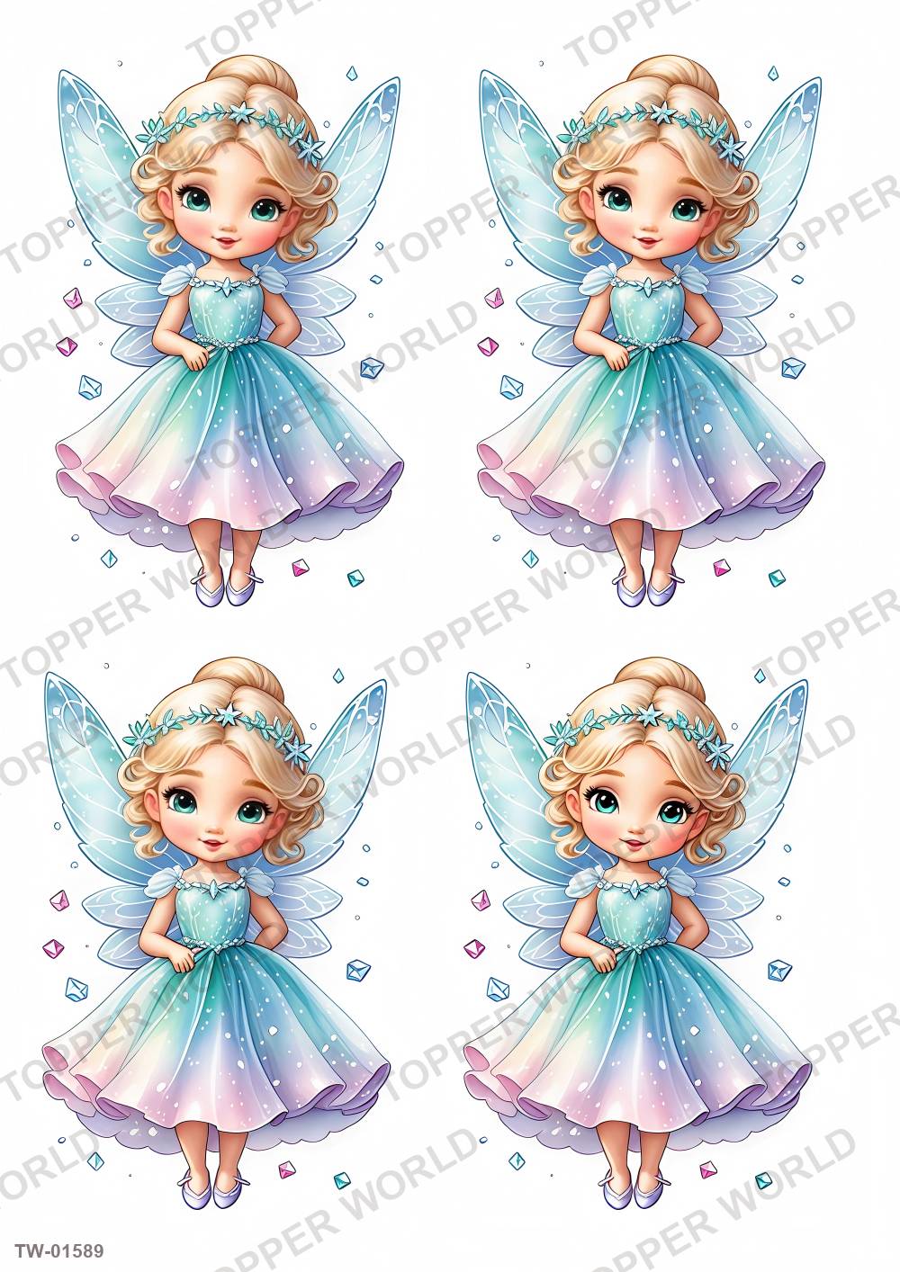 Little Girl Topper Sheet 82 – A4 topper sheet