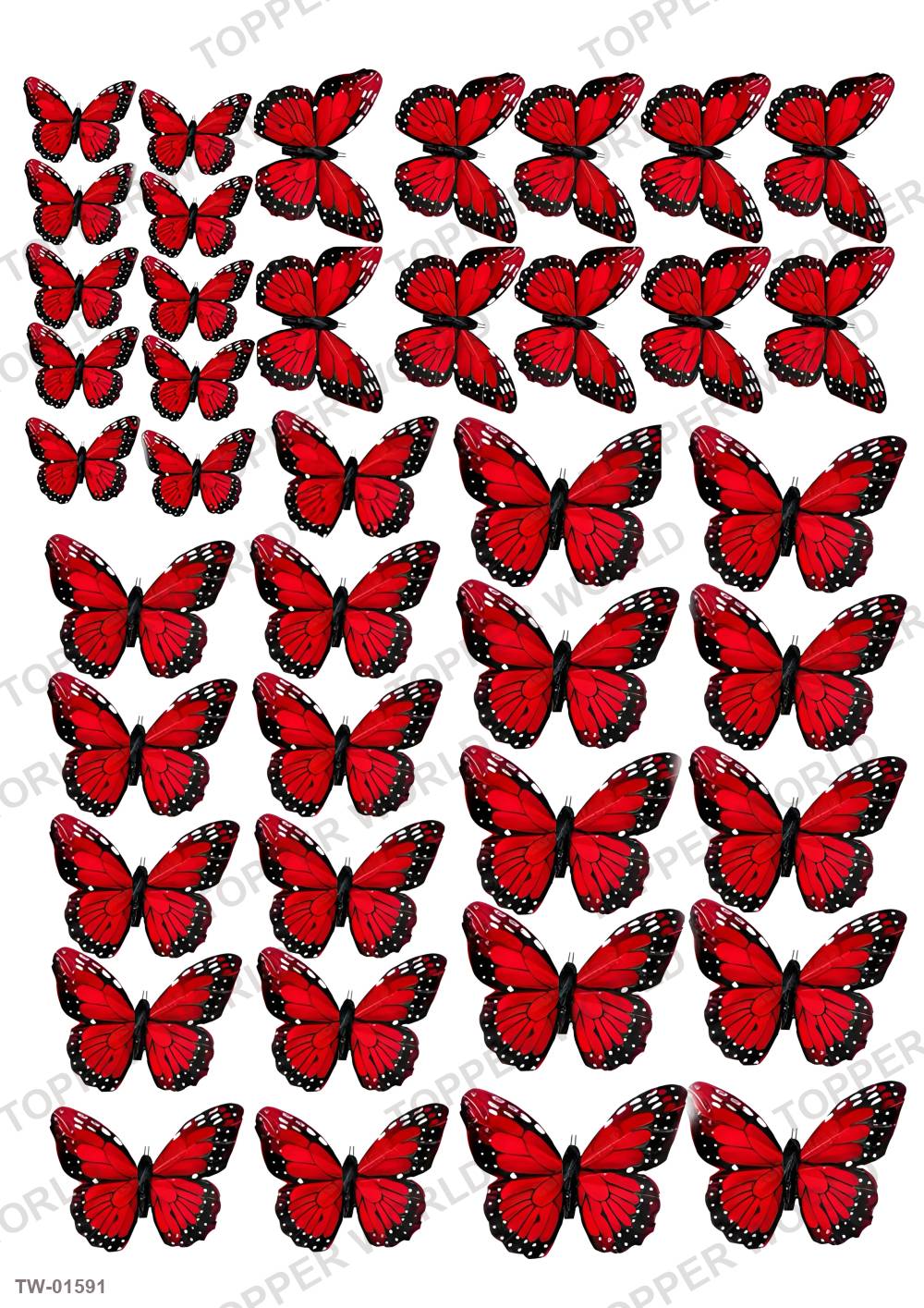 Butterfly Topper Sheet 84 – A4 topper sheet
