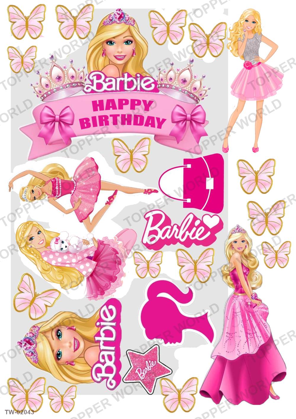 Barbie Topper Sheet 16 – A4 topper sheet