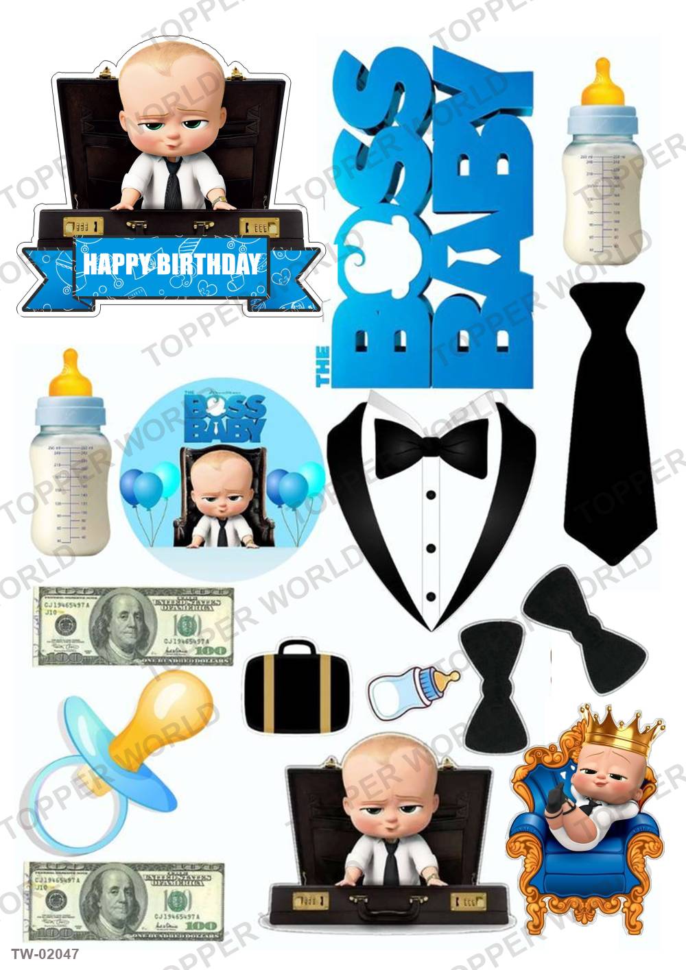 Boss Baby Topper Sheet 08 – A4 topper sheet