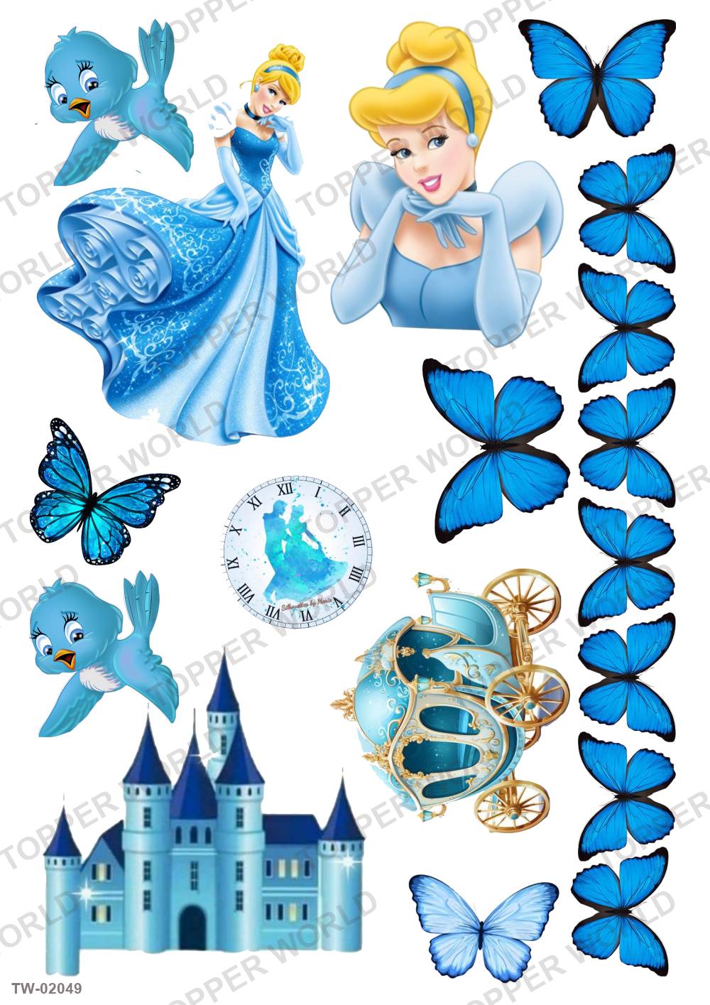 Cinderella Topper Sheet 08 – A4 topper sheet