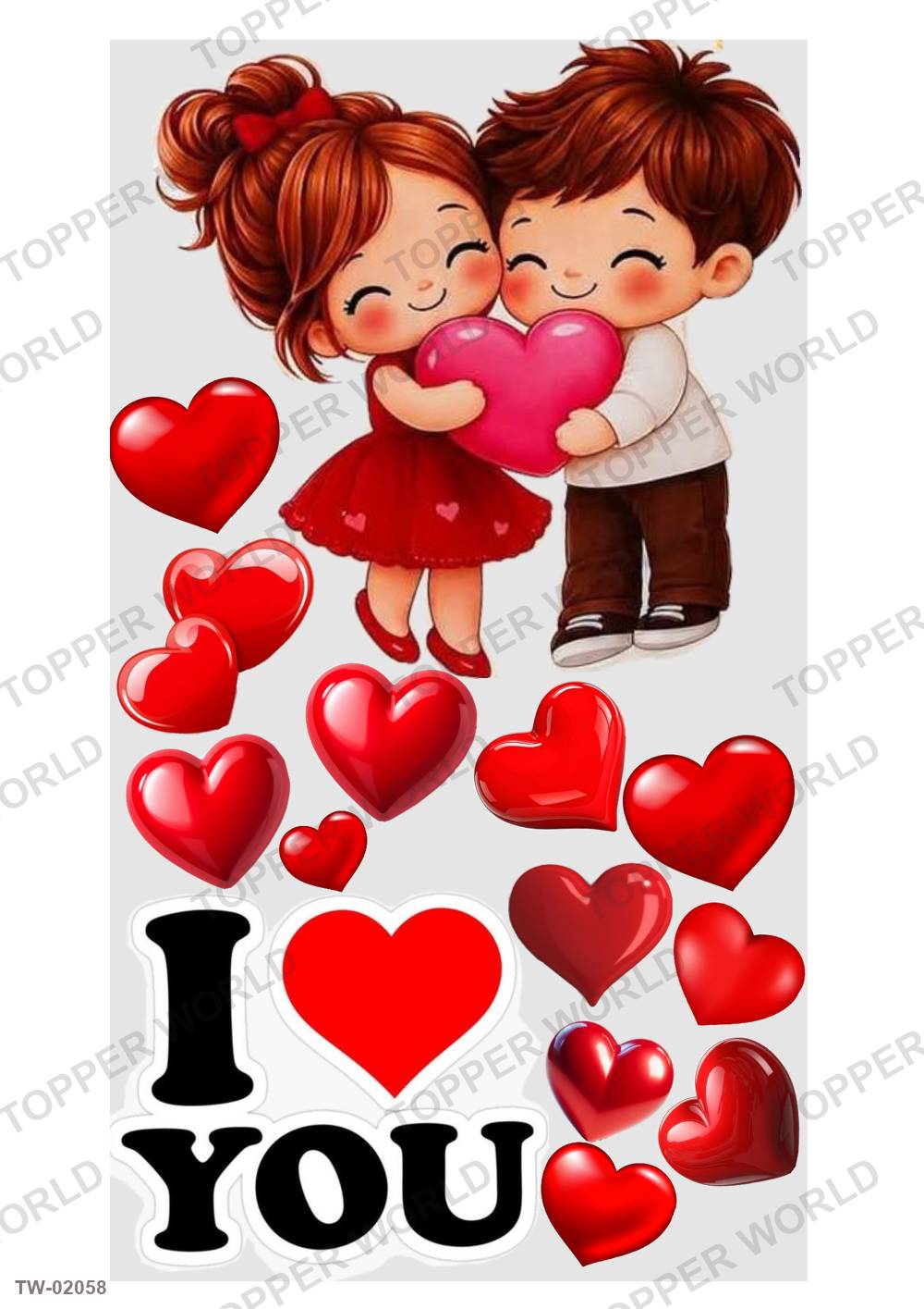 Love Topper Sheet 107 – A4 topper sheet