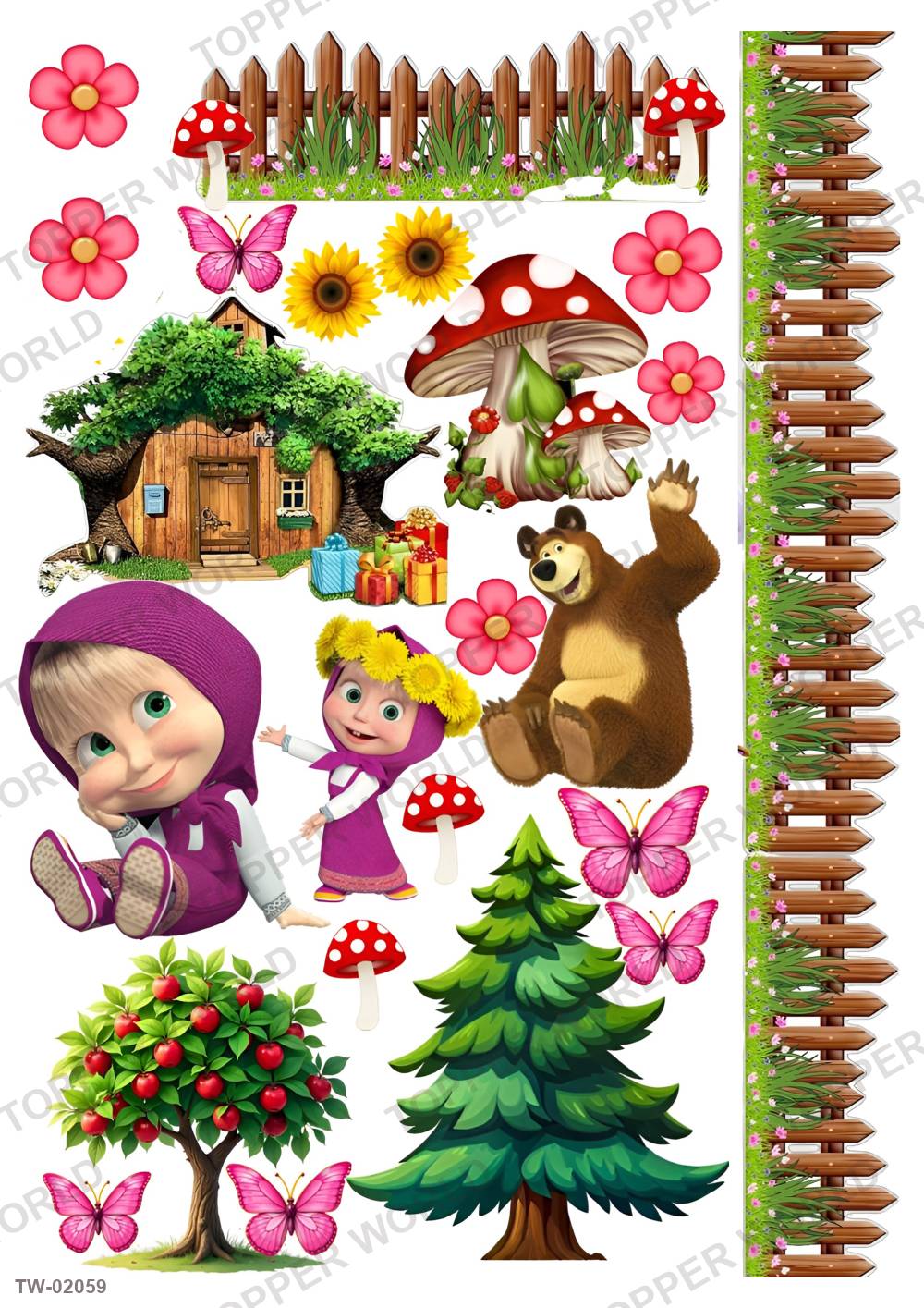 Masha Topper Sheet 18 – A4 topper sheet