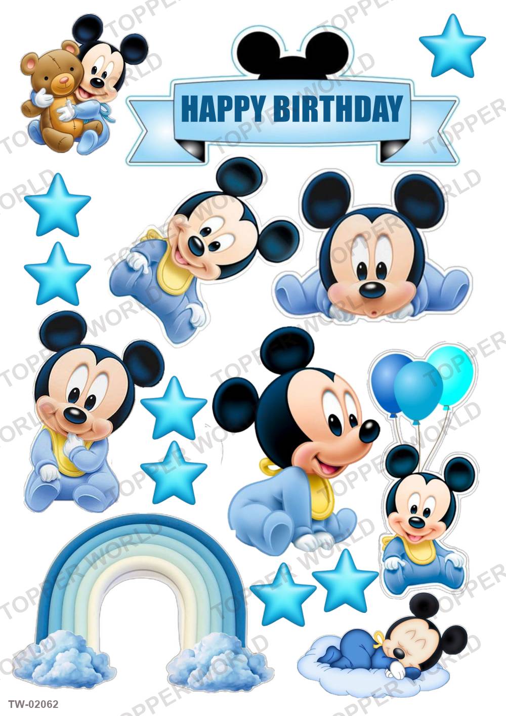 Mickey Mouse Topper Sheet 65 – A4 topper sheet