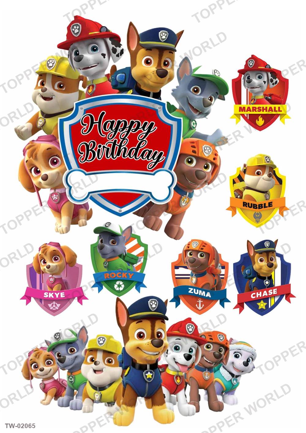 Paw Patrol Topper Sheet 01 – A4 topper sheet