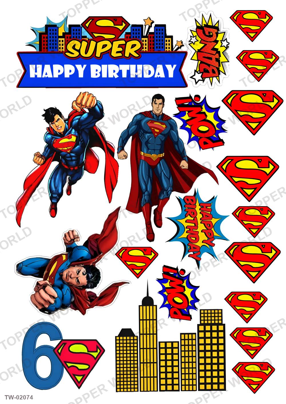 Superman Topper Sheet 11 – A4 topper sheet