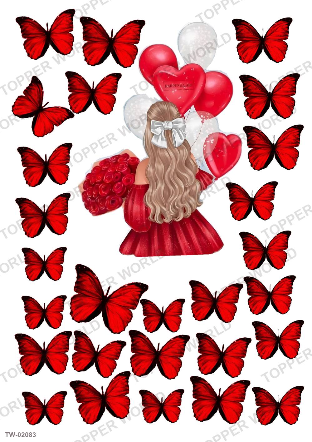 Butterfly Topper Sheet 144 – A4 topper sheet