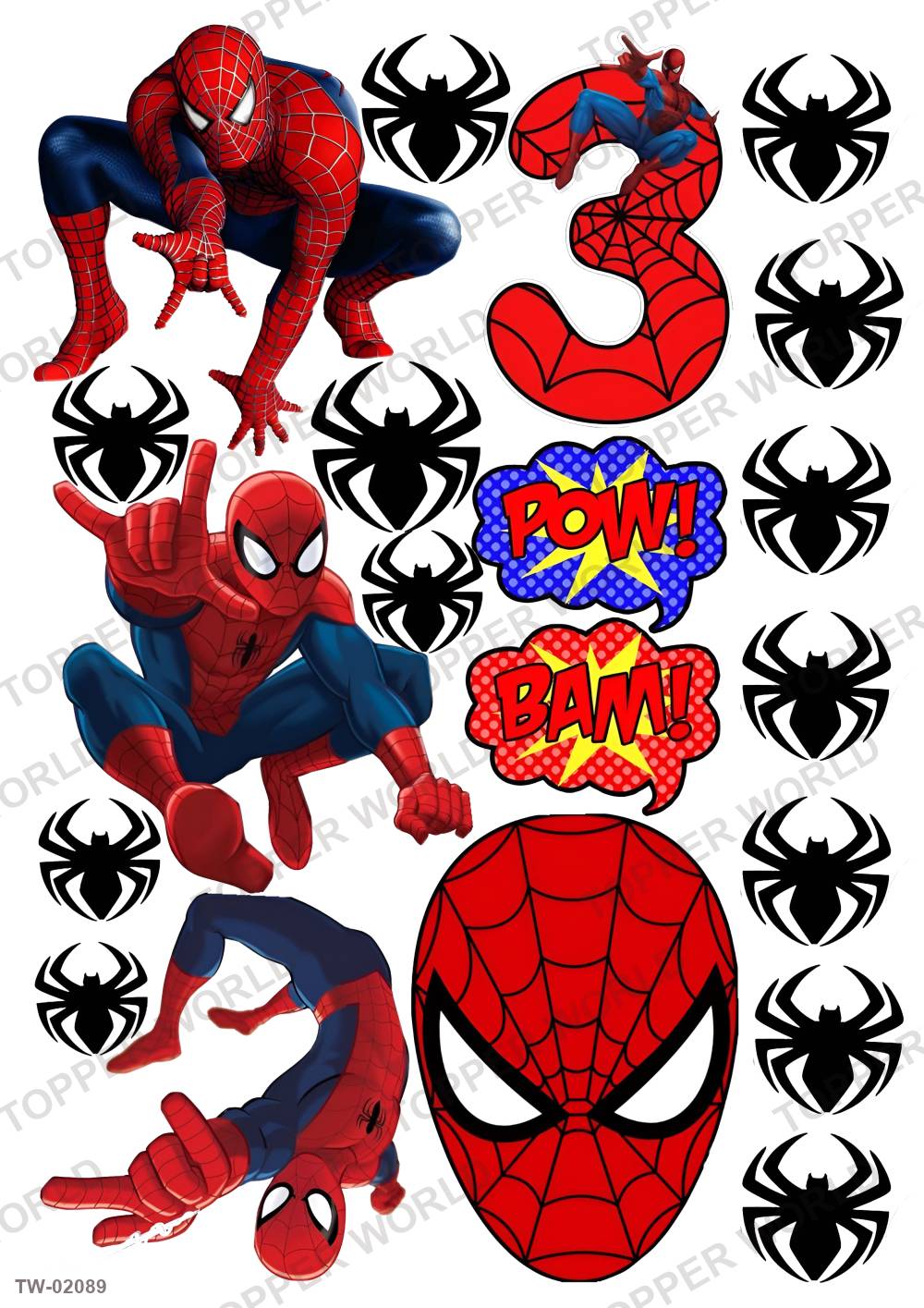 Spiderman Topper Sheet 72 – A4 topper sheet