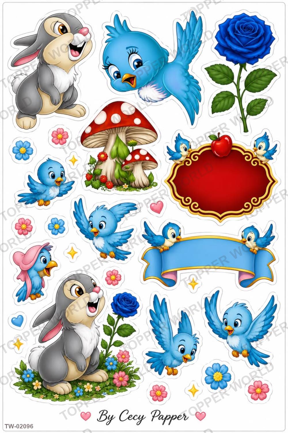 Animals Topper Sheet 191 – A4 topper sheet