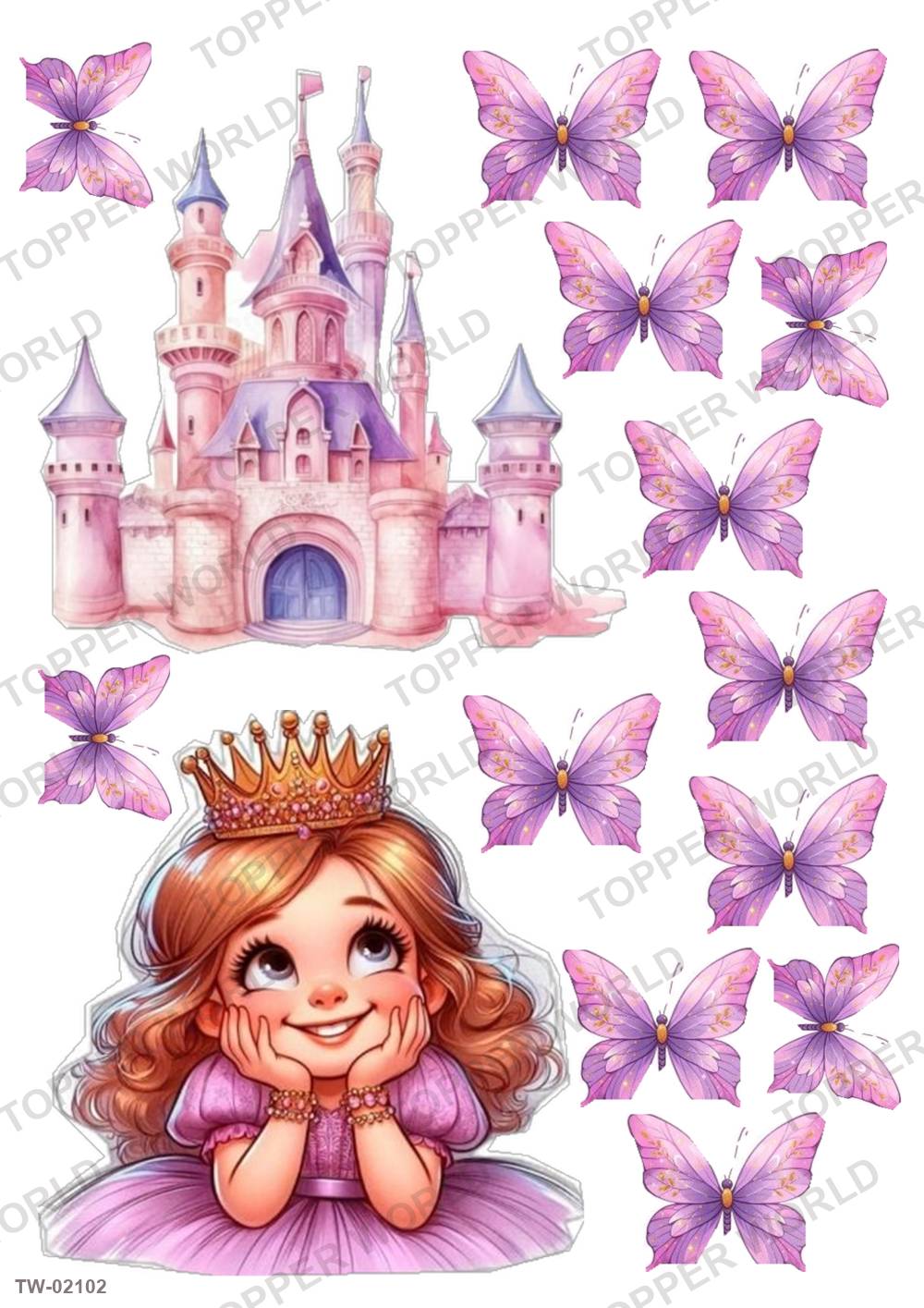Little Girl Topper Sheet 140 – A4 topper sheet