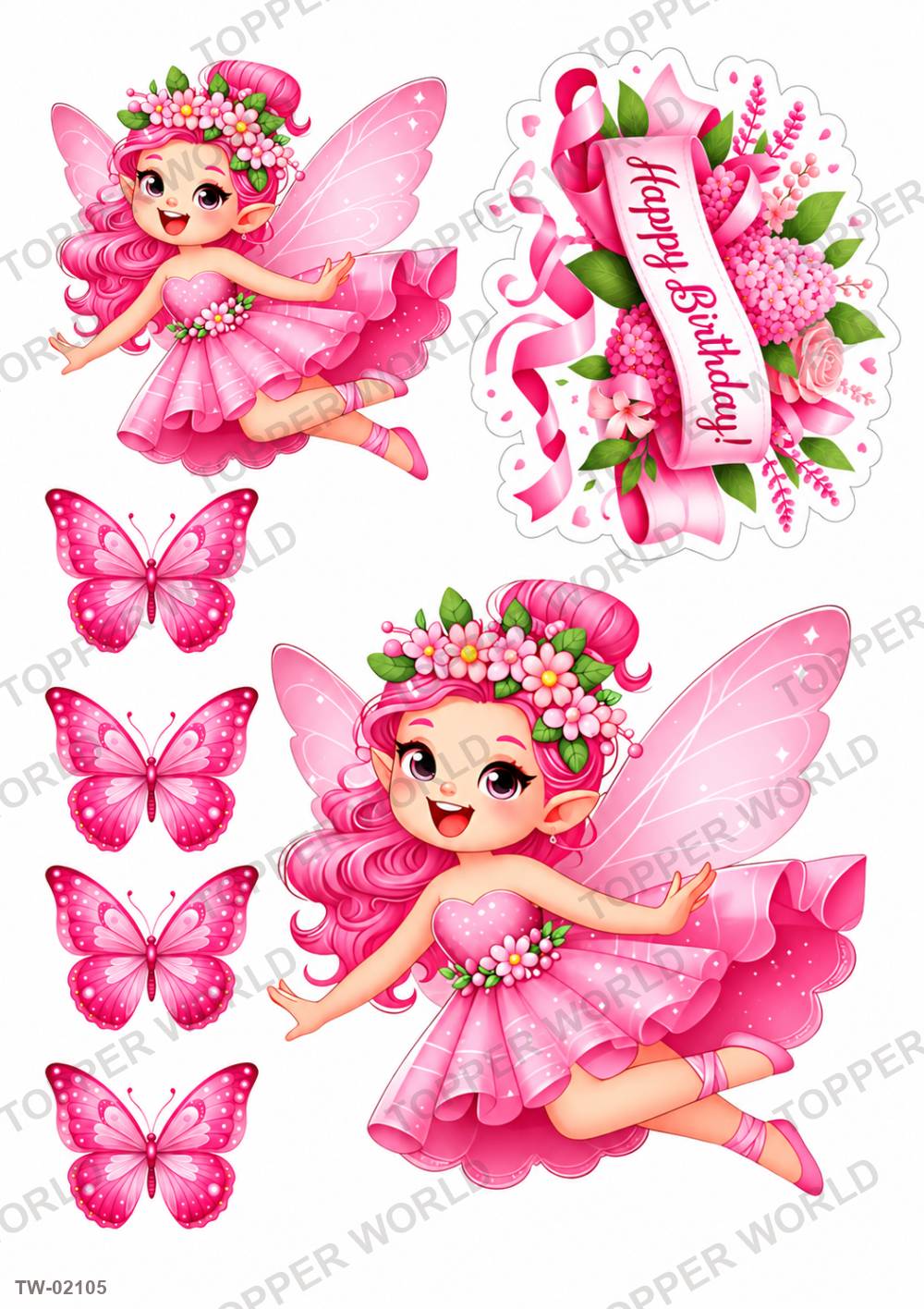 Butterfly Topper Sheet 146 – A4 topper sheet