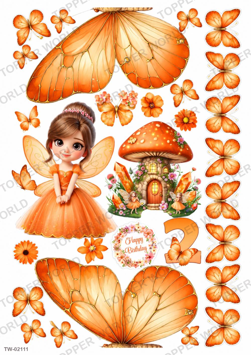 Butterfly Topper Sheet 147 – A4 topper sheet