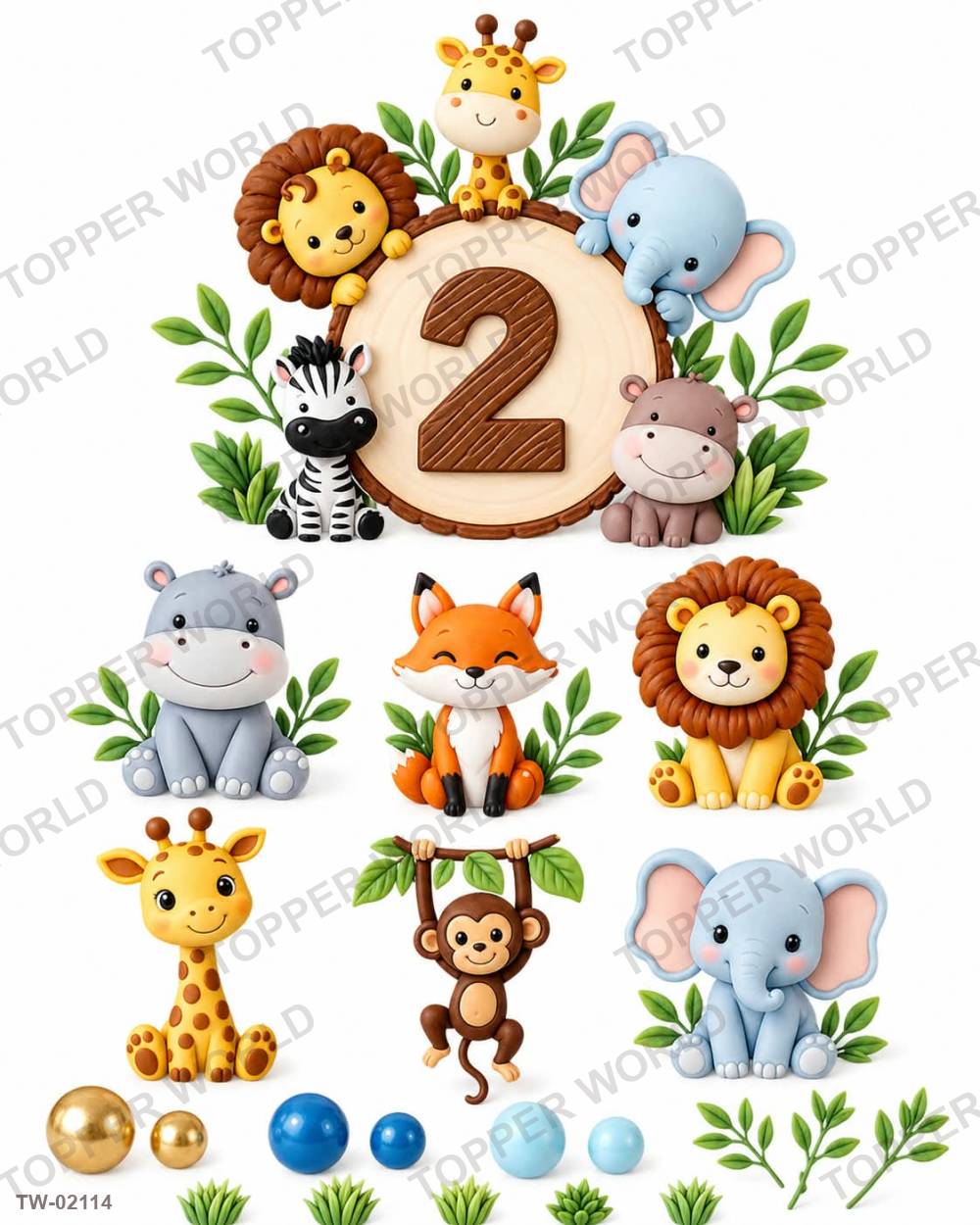 Animals Topper Sheet 194 – A4 topper sheet