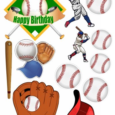 Sports cake topper