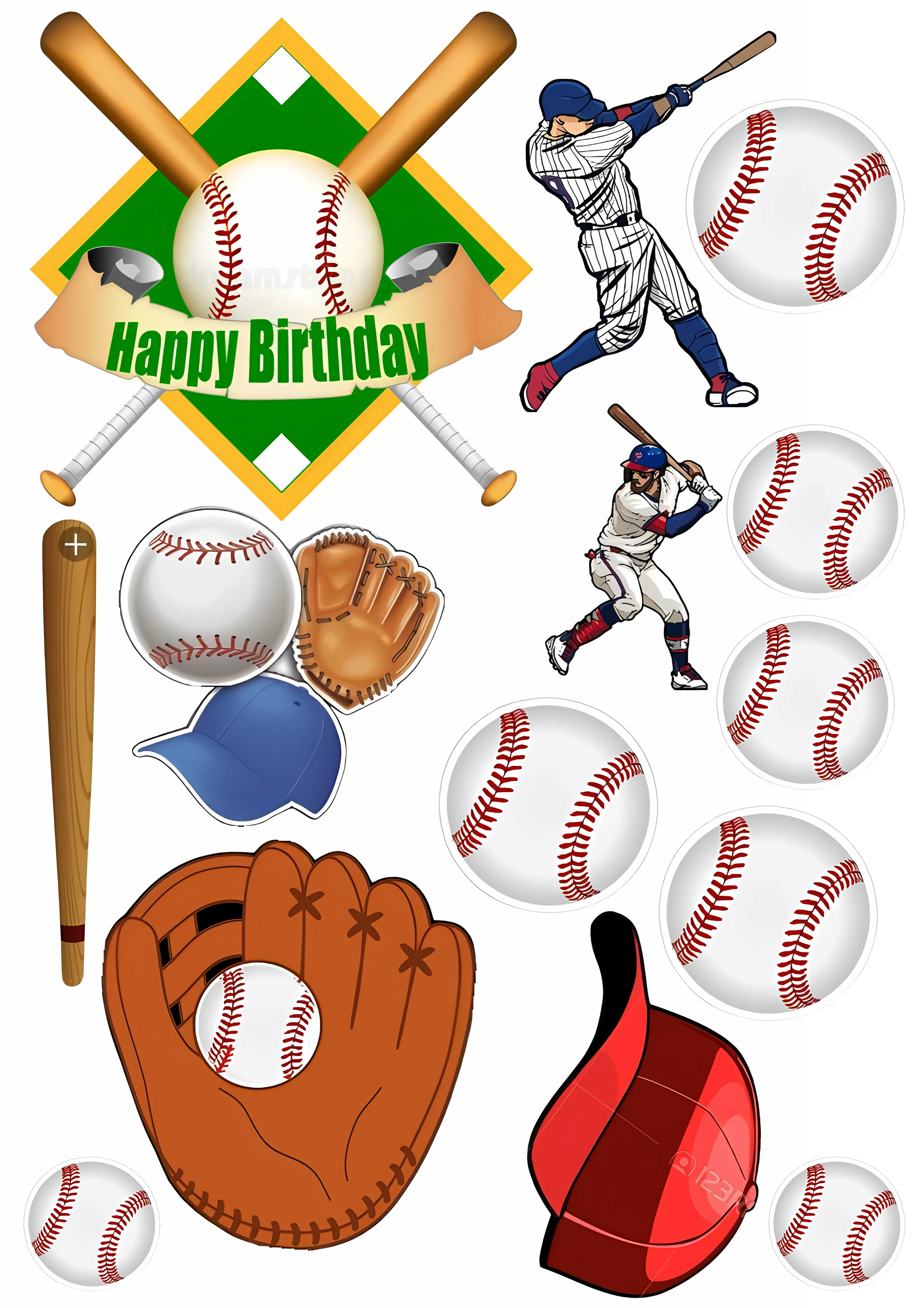 Sports cake topper