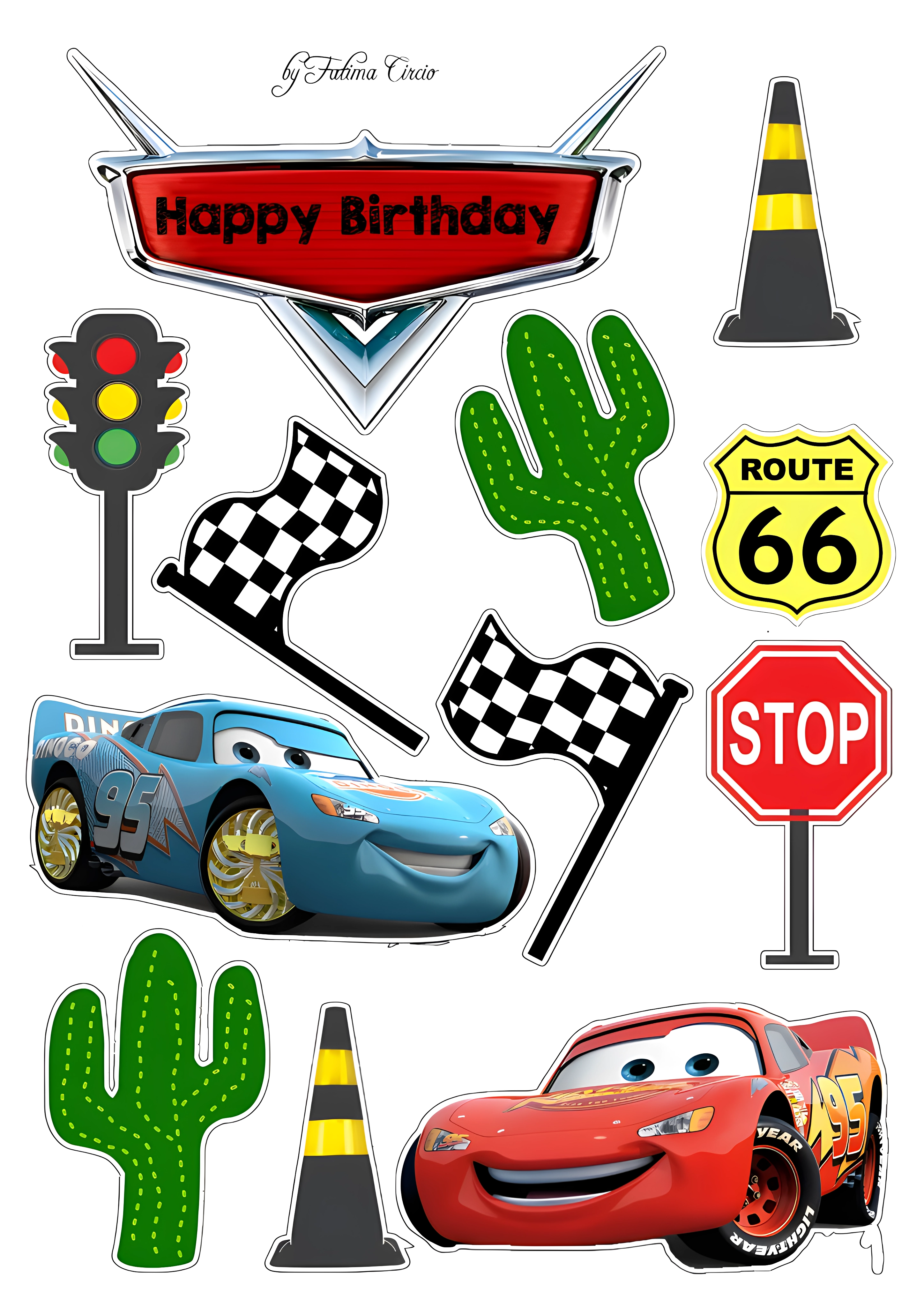 Vehicle cake topper