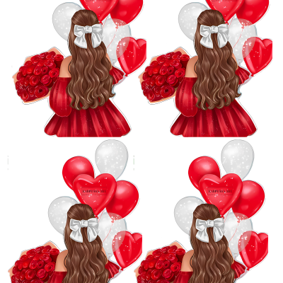 Women cake topper