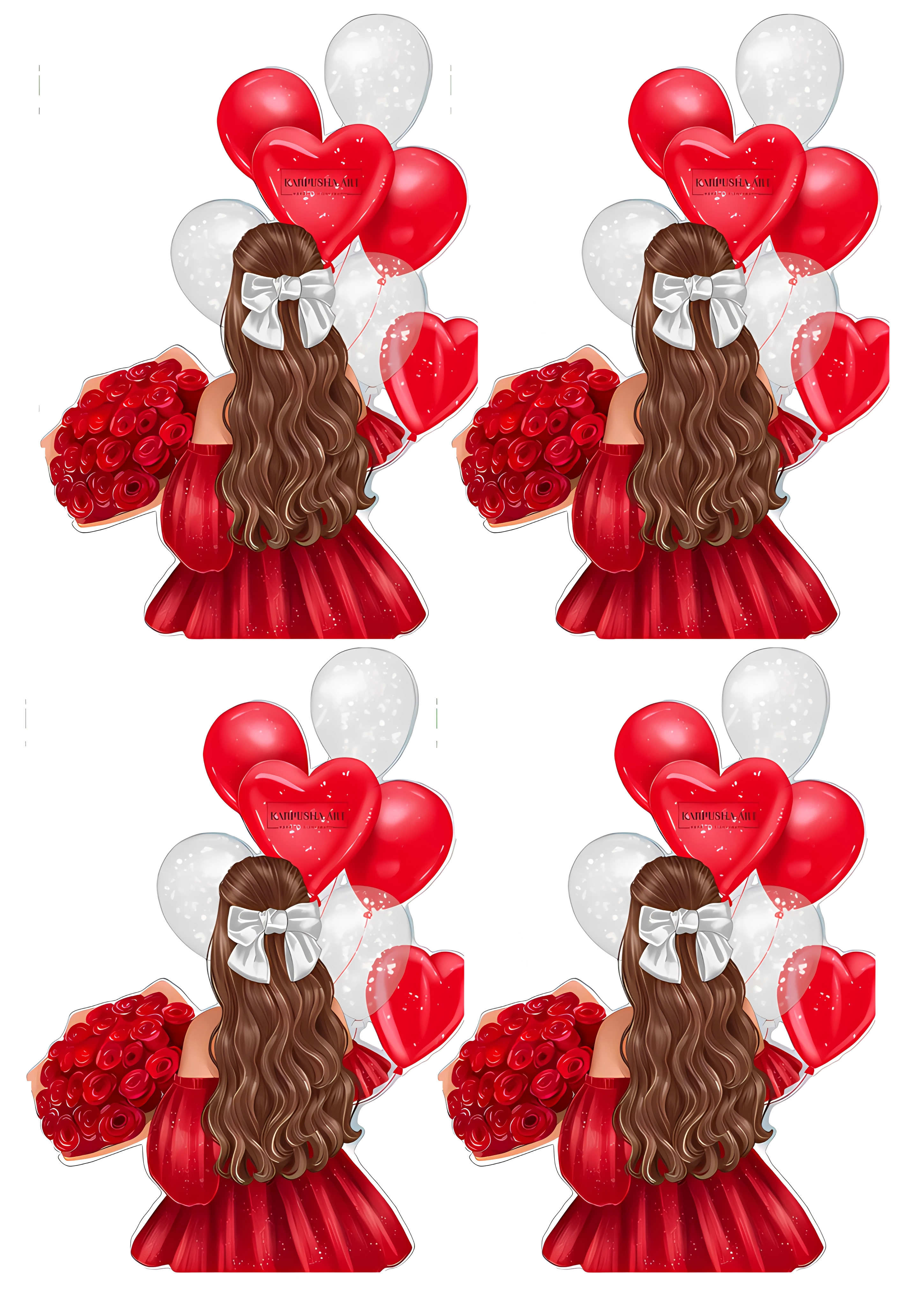 Women cake topper