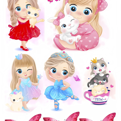 Little Girl cake topper