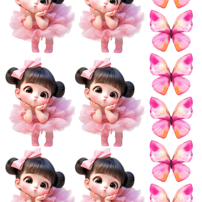 Little Girl cake topper