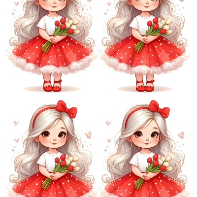 Little Girl cake topper