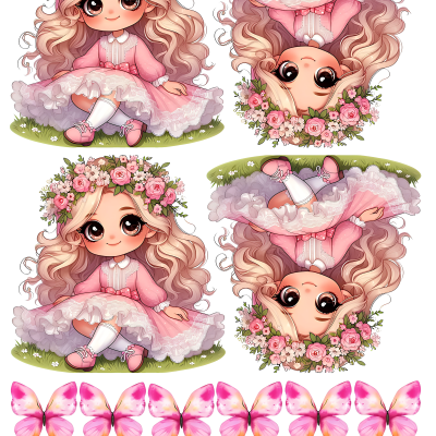 Little Girl cake topper