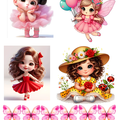 Little Girl cake topper